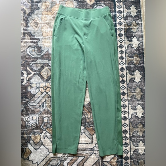 Athleta Vineyard Green Brooklyn Ankle Pant Pull On Pockets Stretch - Picture 2 of 5